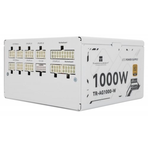 Купить Блок питания Thermalright AG-1000 1000W (TR-AG 1000-W) White с проверкой совместимости: обзор, характеристики, цена в Киеве, Днепре, Одессе, Харькове, Украине | интернет-магазин TELEMART.UA фото