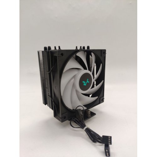 Кулер Deepcool AG400 ARGB (R-AG400-BKANMC-G-2) Black (Відновлено продавцем, 762815) купити з перевіркою сумісності: огляд, характеристики, ціна у Києві, Львові, Вінниці, Хмельницькому, Івано-Франківську, Україні | інтернет-магазин TELEMART.UA фото