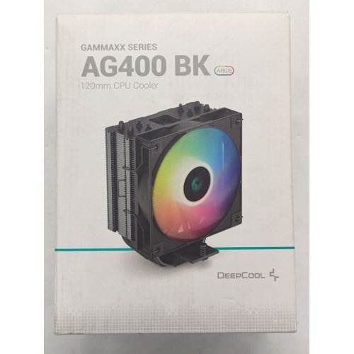 Кулер Deepcool AG400 ARGB (R-AG400-BKANMC-G-2) Black (Відновлено продавцем, 762815) купити з перевіркою сумісності: огляд, характеристики, ціна у Києві, Львові, Вінниці, Хмельницькому, Івано-Франківську, Україні | інтернет-магазин TELEMART.UA фото
