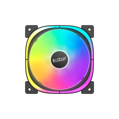Набір кулерів для корпусу PCCooler EF120 ARGB 3 in 1 Black купити з перевіркою сумісності: огляд, характеристики, ціна у Києві, Львові, Вінниці, Хмельницькому, Івано-Франківську, Україні | інтернет-магазин TELEMART.UA фото