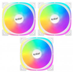 Набір кулерів для корпусу PCCooler EF120 ARGB 3 in 1 White