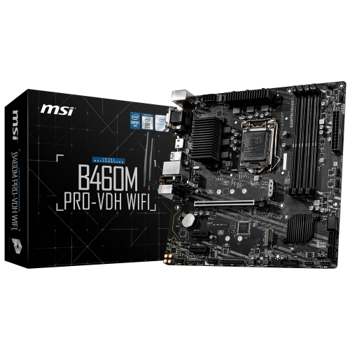 Материнська плата MSI B460M PRO-VDH WIFI (s1200, Intel B460) (Відновлено продавцем, 762827) купити з перевіркою сумісності: огляд, характеристики, ціна у Києві, Львові, Вінниці, Хмельницькому, Івано-Франківську, Україні | інтернет-магазин TELEMART.UA фото