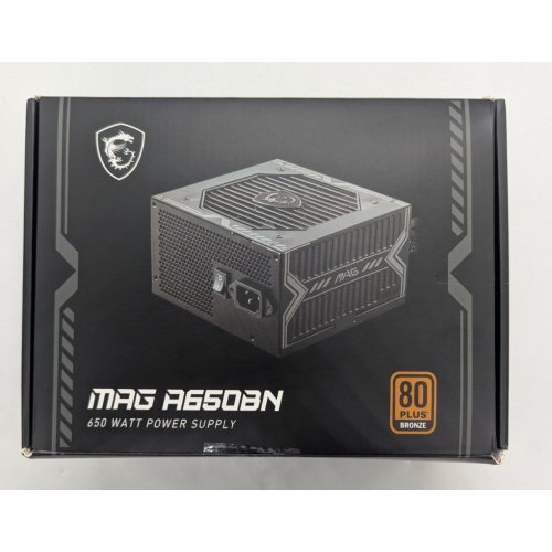 Блок живлення MSI MAG 650W (A650BN) (Відновлено продавцем, 762838) купити з перевіркою сумісності: огляд, характеристики, ціна у Києві, Львові, Вінниці, Хмельницькому, Івано-Франківську, Україні | інтернет-магазин TELEMART.UA фото