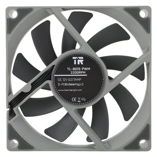 Кулер для корпуса Thermalright TL-8015 Grey купити з перевіркою сумісності: огляд, характеристики, ціна у Києві, Львові, Вінниці, Хмельницькому, Івано-Франківську, Україні | інтернет-магазин TELEMART.UA фото