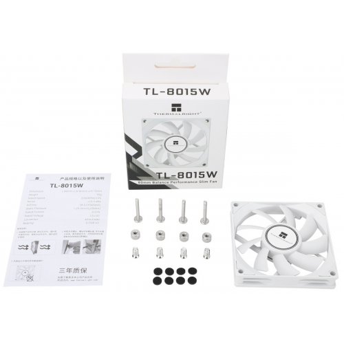 Купить Кулер для корпуса Thermalright TL-8015 White с проверкой совместимости: обзор, характеристики, цена в Киеве, Днепре, Одессе, Харькове, Украине | интернет-магазин TELEMART.UA фото