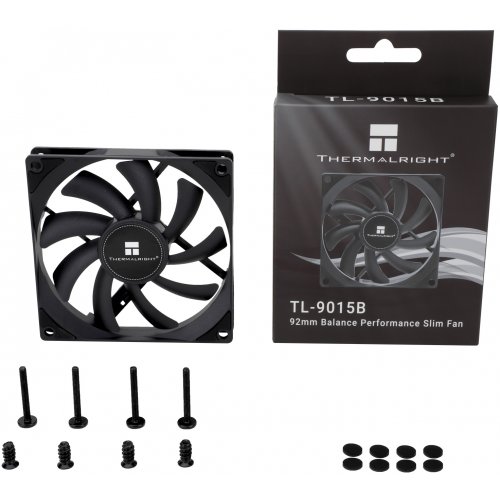 Кулер для корпуса Thermalright TL-9015 Black купити з перевіркою сумісності: огляд, характеристики, ціна у Києві, Львові, Вінниці, Хмельницькому, Івано-Франківську, Україні | інтернет-магазин TELEMART.UA фото