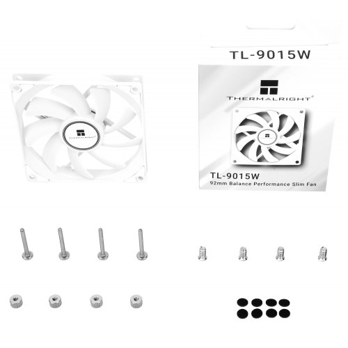 Кулер для корпуса Thermalright TL-9015 White купити з перевіркою сумісності: огляд, характеристики, ціна у Києві, Львові, Вінниці, Хмельницькому, Івано-Франківську, Україні | інтернет-магазин TELEMART.UA фото