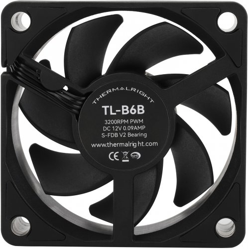 Купить Кулер для корпуса Thermalright TL-B6 Black с проверкой совместимости: обзор, характеристики, цена в Киеве, Днепре, Одессе, Харькове, Украине | интернет-магазин TELEMART.UA фото