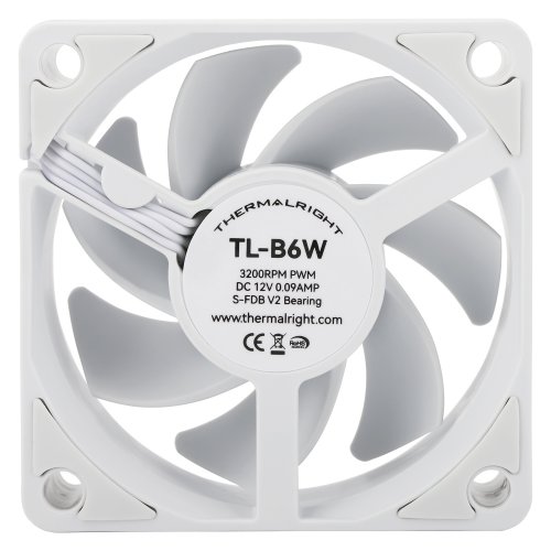 Кулер для корпуса Thermalright TL-B6 White купити з перевіркою сумісності: огляд, характеристики, ціна у Києві, Львові, Вінниці, Хмельницькому, Івано-Франківську, Україні | інтернет-магазин TELEMART.UA фото
