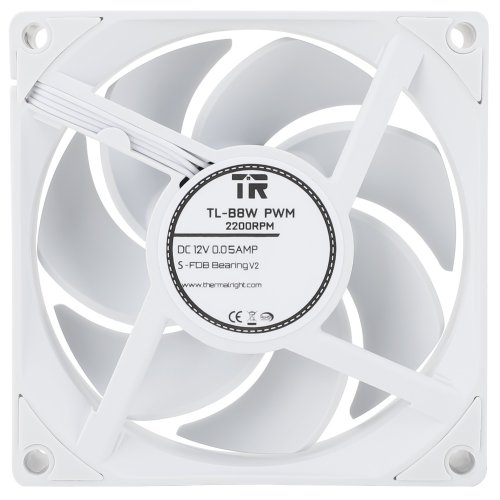 Купить Кулер для корпуса Thermalright TL-B8 White с проверкой совместимости: обзор, характеристики, цена в Киеве, Днепре, Одессе, Харькове, Украине | интернет-магазин TELEMART.UA фото
