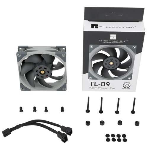 Кулер для корпуса Thermalright TL-B9 Grey купити з перевіркою сумісності: огляд, характеристики, ціна у Києві, Львові, Вінниці, Хмельницькому, Івано-Франківську, Україні | інтернет-магазин TELEMART.UA фото