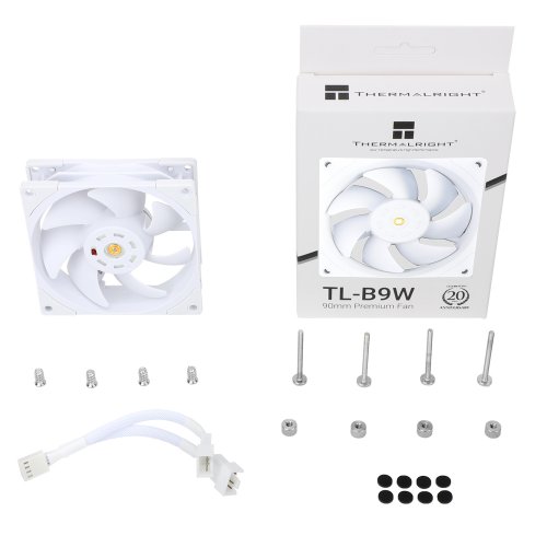 Кулер для корпуса Thermalright TL-B9 White купити з перевіркою сумісності: огляд, характеристики, ціна у Києві, Львові, Вінниці, Хмельницькому, Івано-Франківську, Україні | інтернет-магазин TELEMART.UA фото
