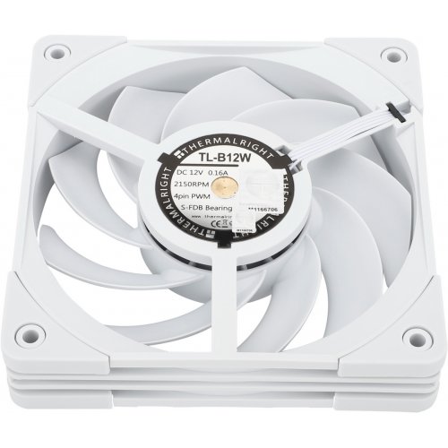 Купить Кулер для корпуса Thermalright TL-B12 White с проверкой совместимости: обзор, характеристики, цена в Киеве, Днепре, Одессе, Харькове, Украине | интернет-магазин TELEMART.UA фото