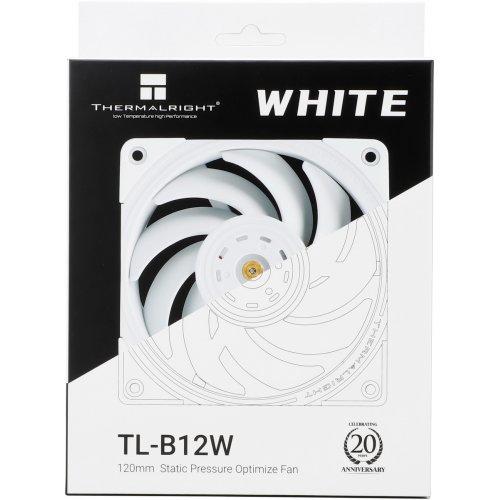 Купить Кулер для корпуса Thermalright TL-B12 White с проверкой совместимости: обзор, характеристики, цена в Киеве, Днепре, Одессе, Харькове, Украине | интернет-магазин TELEMART.UA фото