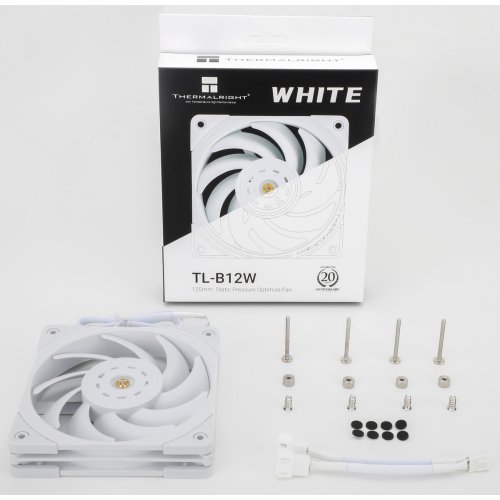 Купить Кулер для корпуса Thermalright TL-B12 White с проверкой совместимости: обзор, характеристики, цена в Киеве, Днепре, Одессе, Харькове, Украине | интернет-магазин TELEMART.UA фото