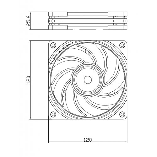 Купить Кулер для корпуса Thermalright TL-B12 Extrem LCP Black с проверкой совместимости: обзор, характеристики, цена в Киеве, Днепре, Одессе, Харькове, Украине | интернет-магазин TELEMART.UA фото