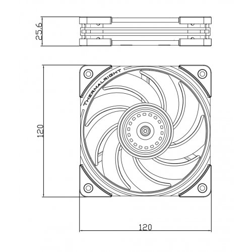 Кулер для корпуса Thermalright TL-B12-S White купити з перевіркою сумісності: огляд, характеристики, ціна у Києві, Львові, Вінниці, Хмельницькому, Івано-Франківську, Україні | інтернет-магазин TELEMART.UA фото