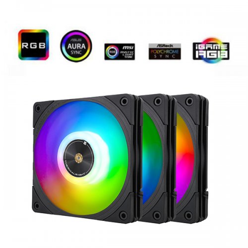 Купить Набор кулеров для корпуса Thermalright TL-B12-S 3 in 1 Black с проверкой совместимости: обзор, характеристики, цена в Киеве, Днепре, Одессе, Харькове, Украине | интернет-магазин TELEMART.UA фото