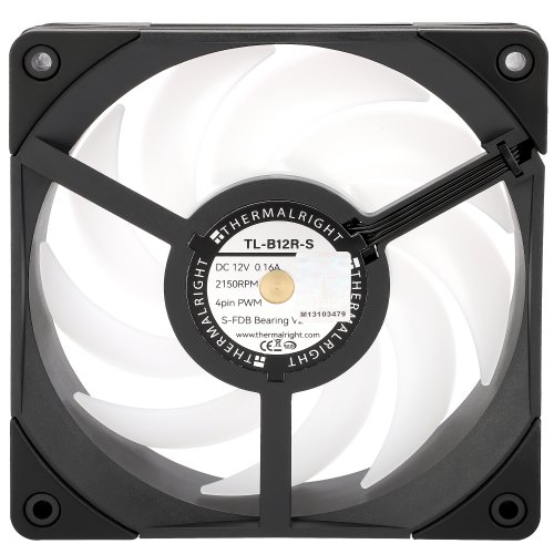 Кулер для корпуса Thermalright TL-B12R-S Black купити з перевіркою сумісності: огляд, характеристики, ціна у Києві, Львові, Вінниці, Хмельницькому, Івано-Франківську, Україні | інтернет-магазин TELEMART.UA фото