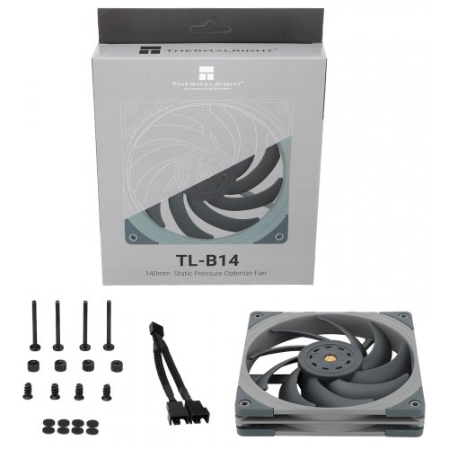 Купить Кулер для корпуса Thermalright TL-B14 Grey с проверкой совместимости: обзор, характеристики, цена в Киеве, Днепре, Одессе, Харькове, Украине | интернет-магазин TELEMART.UA фото