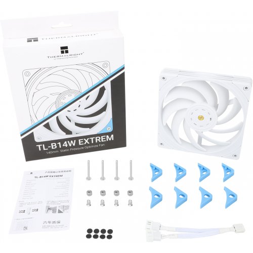 Купить Кулер для корпуса Thermalright TL-B14 Extrem White с проверкой совместимости: обзор, характеристики, цена в Киеве, Днепре, Одессе, Харькове, Украине | интернет-магазин TELEMART.UA фото