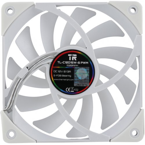 Купить Кулер для корпуса Thermalright TL-C12015-S White с проверкой совместимости: обзор, характеристики, цена в Киеве, Днепре, Одессе, Харькове, Украине | интернет-магазин TELEMART.UA фото