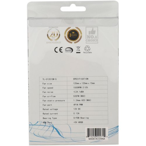 Купить Кулер для корпуса Thermalright TL-C12015-S White с проверкой совместимости: обзор, характеристики, цена в Киеве, Днепре, Одессе, Харькове, Украине | интернет-магазин TELEMART.UA фото
