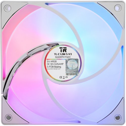 Купить Кулер для корпуса Thermalright TL-C12-S V3 White с проверкой совместимости: обзор, характеристики, цена в Киеве, Днепре, Одессе, Харькове, Украине | интернет-магазин TELEMART.UA фото