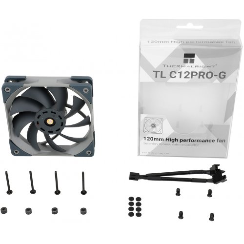 Купить Кулер для корпуса Thermalright TL-C12 Pro Grey с проверкой совместимости: обзор, характеристики, цена в Киеве, Днепре, Одессе, Харькове, Украине | интернет-магазин TELEMART.UA фото