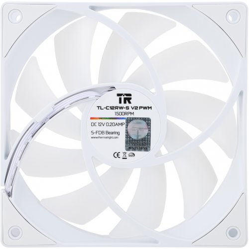 Купить Кулер для корпуса Thermalright TL-C12R-S V2 White с проверкой совместимости: обзор, характеристики, цена в Киеве, Днепре, Одессе, Харькове, Украине | интернет-магазин TELEMART.UA фото