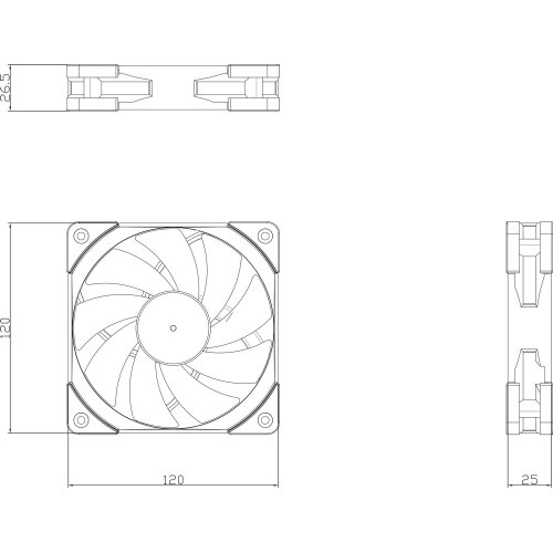 Купить Кулер для корпуса Thermalright TL-C12R-S V2 White с проверкой совместимости: обзор, характеристики, цена в Киеве, Днепре, Одессе, Харькове, Украине | интернет-магазин TELEMART.UA фото
