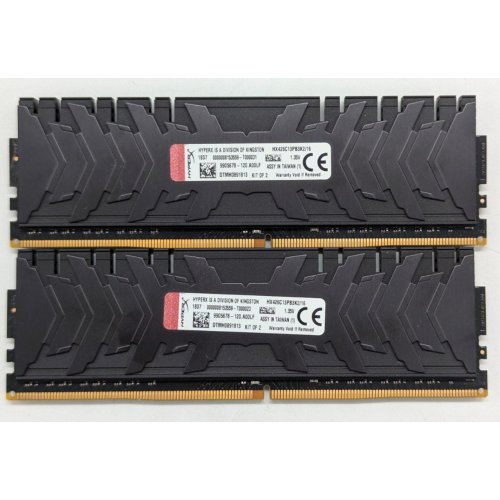 Купить Озу HyperX DDR4 16GB (2x8GB) 2666Mhz Predator (HX426C13PB3K2/16) (Восстановлено продавцом, 763038) с проверкой совместимости: обзор, характеристики, цена в Киеве, Днепре, Одессе, Харькове, Украине | интернет-магазин TELEMART.UA фото