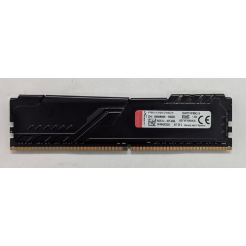 Купить Озу HyperX DDR4 8GB 3200Mhz Fury Black (HX432C16FB3/8) (Восстановлено продавцом, 763054) с проверкой совместимости: обзор, характеристики, цена в Киеве, Днепре, Одессе, Харькове, Украине | интернет-магазин TELEMART.UA фото