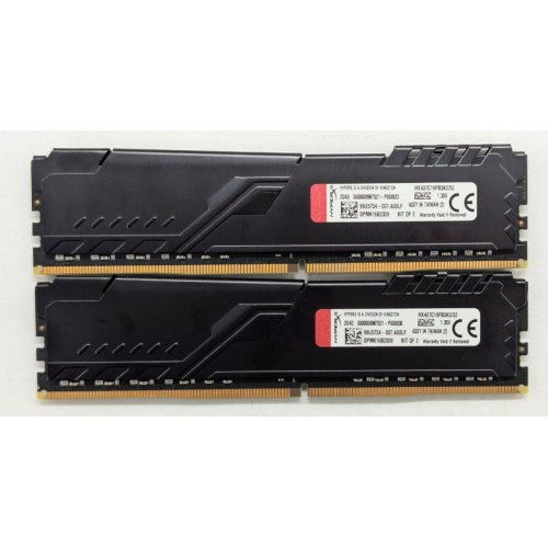 Купить Озу HyperX DDR4 32GB (2x16GB) 3733Mhz Fury Black (HX437C19FB3K2/32) (Восстановлено продавцом, 763121) с проверкой совместимости: обзор, характеристики, цена в Киеве, Днепре, Одессе, Харькове, Украине | интернет-магазин TELEMART.UA фото