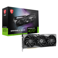 Видеокарта MSI GeForce RTX 4070 Ti GAMING X SLIM 12288MB (RTX 4070 Ti GAMING X SLIM 12G) (Восстановлено продавцом, 763147)