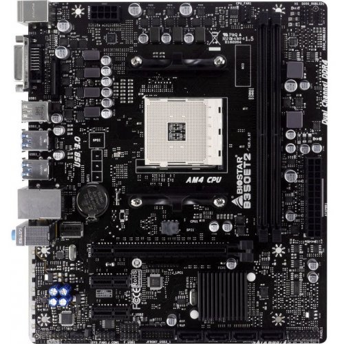 Продати Материнська плата Biostar RACING B350ET2 (sAM4, AMD B350) за Trade-In у інтернет-магазині Телемарт - Київ, Дніпро, Україна фото