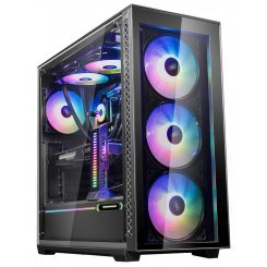 Корпус Deepcool MATREXX 70 ADD-RGB 3F Tempered Glass без БП (DP-ATX-MATREXX70-BKG0P-3F) Black (Восстановлено продавцом, 763291)