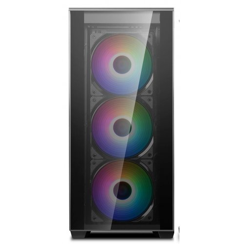 Корпус Deepcool MATREXX 70 ADD-RGB 3F Tempered Glass без БЖ (DP-ATX-MATREXX70-BKG0P-3F) Black (Відновлено продавцем, 763291) купити з перевіркою сумісності: огляд, характеристики, ціна у Києві, Львові, Вінниці, Хмельницькому, Івано-Франківську, Україні | інтернет-магазин TELEMART.UA фото