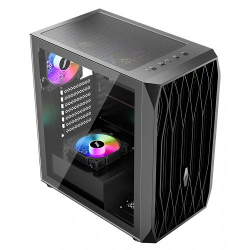 Корпус 1stPlayer AY7-BK-4F1 без БЖ Black (Відновлено продавцем, 763295) купити з перевіркою сумісності: огляд, характеристики, ціна у Києві, Львові, Вінниці, Хмельницькому, Івано-Франківську, Україні | інтернет-магазин TELEMART.UA фото