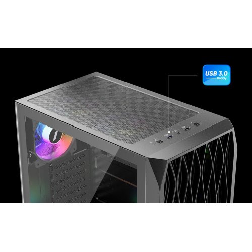 Корпус 1stPlayer AY7-BK-4F1 без БЖ Black (Відновлено продавцем, 763295) купити з перевіркою сумісності: огляд, характеристики, ціна у Києві, Львові, Вінниці, Хмельницькому, Івано-Франківську, Україні | інтернет-магазин TELEMART.UA фото