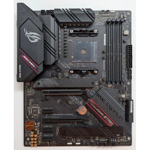 Материнська плата Asus ROG STRIX B550-F GAMING (sAM4, AMD B550) (Відновлено продавцем, 763350) купити з перевіркою сумісності: огляд, характеристики, ціна у Києві, Львові, Вінниці, Хмельницькому, Івано-Франківську, Україні | інтернет-магазин TELEMART.UA фото