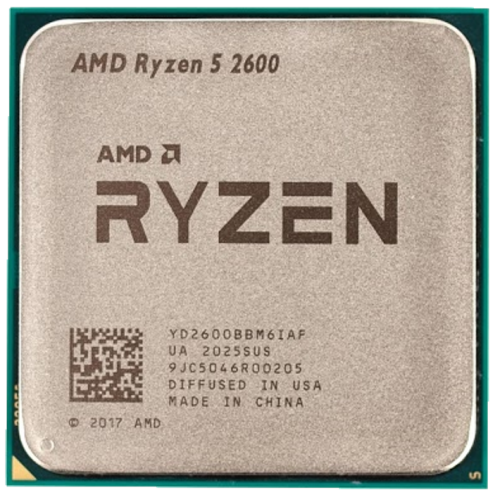 Процесор AMD Ryzen 5 2600 3.4(3.9)GHz 16MB sAM4 Tray (YD2600BBM6IAF) (Відновлено продавцем, 763388) купити з перевіркою сумісності: огляд, характеристики, ціна у Києві, Львові, Вінниці, Хмельницькому, Івано-Франківську, Україні | інтернет-магазин TELEMART.UA фото