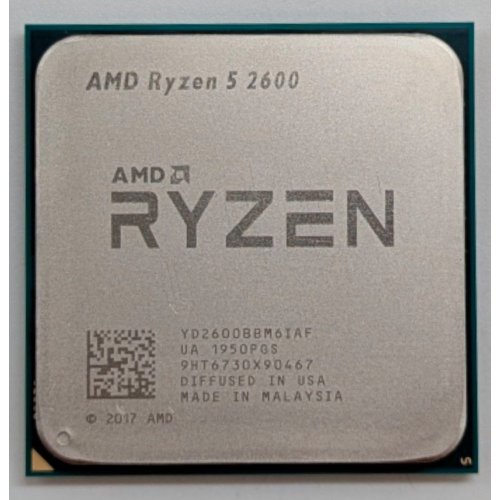 Процесор AMD Ryzen 5 2600 3.4(3.9)GHz 16MB sAM4 Tray (YD2600BBM6IAF) (Відновлено продавцем, 763388) купити з перевіркою сумісності: огляд, характеристики, ціна у Києві, Львові, Вінниці, Хмельницькому, Івано-Франківську, Україні | інтернет-магазин TELEMART.UA фото