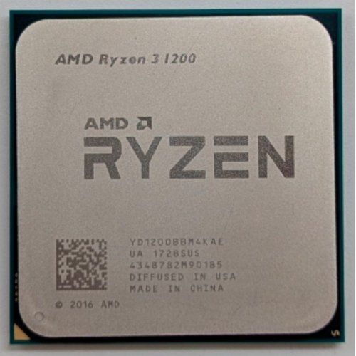 Процесор AMD Ryzen 3 1200 3.1(3.4)GHz sAM4 Tray (YD1200BBAEMPK) (Відновлено продавцем, 763391) купити з перевіркою сумісності: огляд, характеристики, ціна у Києві, Львові, Вінниці, Хмельницькому, Івано-Франківську, Україні | інтернет-магазин TELEMART.UA фото