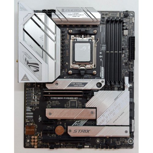 Купить Материнская плата Asus ROG STRIX B650-A GAMING WIFI (sAM5, AMD B650) (Восстановлено продавцом, 763403) с проверкой совместимости: обзор, характеристики, цена в Киеве, Днепре, Одессе, Харькове, Украине | интернет-магазин TELEMART.UA фото