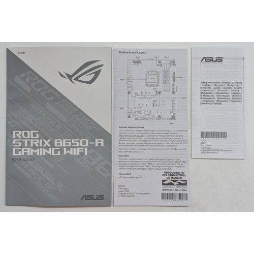 Купить Материнская плата Asus ROG STRIX B650-A GAMING WIFI (sAM5, AMD B650) (Восстановлено продавцом, 763403) с проверкой совместимости: обзор, характеристики, цена в Киеве, Днепре, Одессе, Харькове, Украине | интернет-магазин TELEMART.UA фото