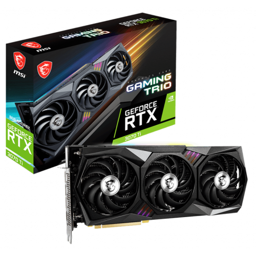 Відеокарта MSI GeForce RTX 3070 Ti GAMING TRIO 8192MB (RTX 3070 Ti GAMING TRIO 8G) (Відновлено продавцем, 763411) купити з перевіркою сумісності: огляд, характеристики, ціна у Києві, Львові, Вінниці, Хмельницькому, Івано-Франківську, Україні | інтернет-магазин TELEMART.UA фото