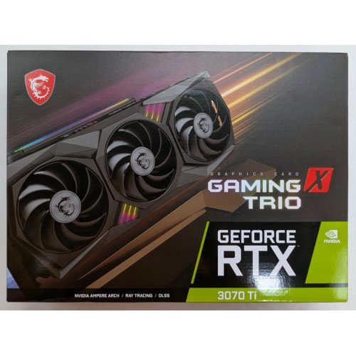 Відеокарта MSI GeForce RTX 3070 Ti GAMING TRIO 8192MB (RTX 3070 Ti GAMING TRIO 8G) (Відновлено продавцем, 763411) купити з перевіркою сумісності: огляд, характеристики, ціна у Києві, Львові, Вінниці, Хмельницькому, Івано-Франківську, Україні | інтернет-магазин TELEMART.UA фото