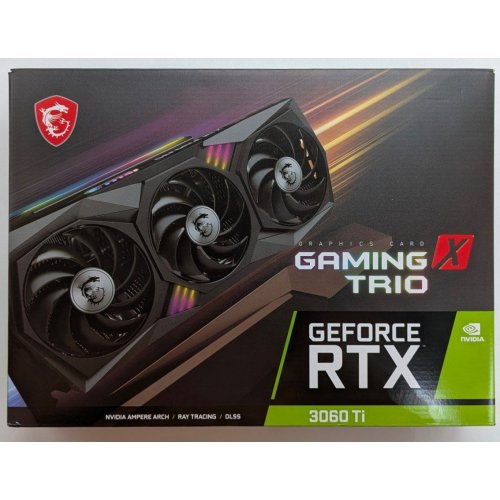 Купить Видеокарта MSI GeForce RTX 3060 Ti GAMING X TRIO 8192MB (RTX 3060 Ti GAMING X TRIO 8GD6X) (Восстановлено продавцом, 763416) с проверкой совместимости: обзор, характеристики, цена в Киеве, Днепре, Одессе, Харькове, Украине | интернет-магазин TELEMART.UA фото