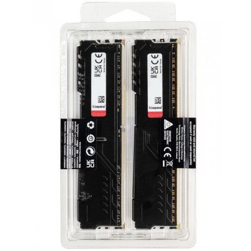 Купить Уценка озу Kingston DDR4 32GB (2x16GB) 3200Mhz FURY Beast Black (KF432C16BB1K2/32) (Вскрыта  упаковка, 763763) с проверкой совместимости: обзор, характеристики, цена в Киеве, Днепре, Одессе, Харькове, Украине | интернет-магазин TELEMART.UA фото